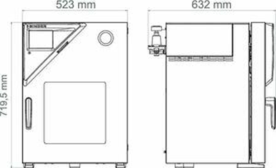 ủ sấy chân không 24L loại VDL23, Hãng Binder/Đức