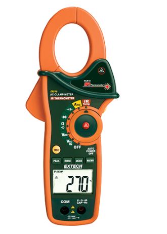 Đồng hồ 1000 A AC kẹp dòng với nhiệt kế hồng ngoại tích hợp