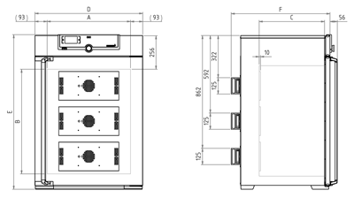 Tủ ấm lạnh dùng công nghệ Peltier 256L loại IPP260 Binder