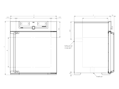 Tủ sấy đối lưu tự nhiên 161L loại UN160m Memmert