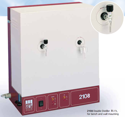 Máy cất nước 2 lần 2L/giờ, model: 2102 Lauda-GFL