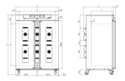 Tủ vi khí hậu 1060L loại HPP1060 Memmert